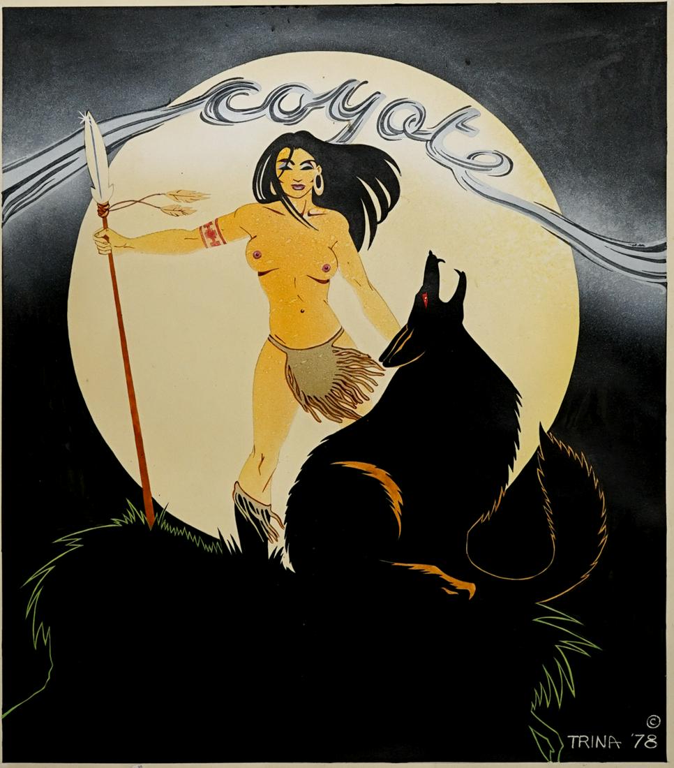 [Women's Movement] COYOTE Trina Robbins Orig. Art (1 of 4)