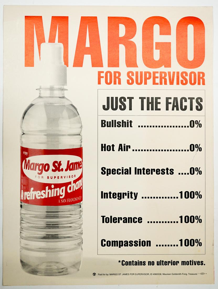 Margo St. James San Francisco Supervisor Sign (1 of 1)