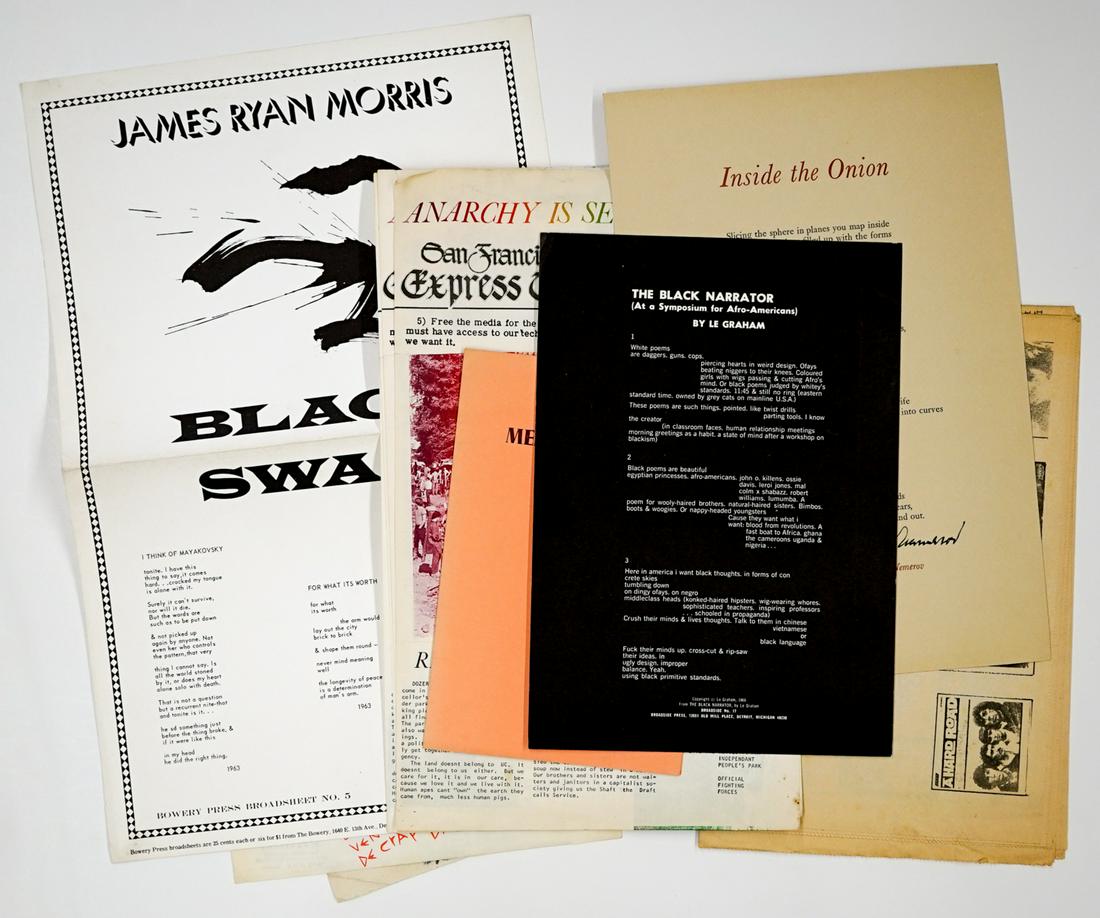 [Activism, 1960's] Group of Broadsides, Poems (1 of 7)