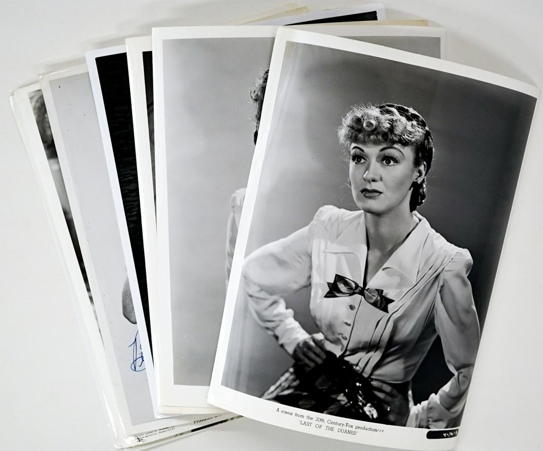 Actresses Vintage Publicity Photos (12): A group of vintage publicity photos (12). Includes Virginia Mayo, Capucine, Shirley Jones, Vivien Leigh, Eve Arden and more. They measure approximately 10-in. x 8-in. Provenance: Formerly the personal