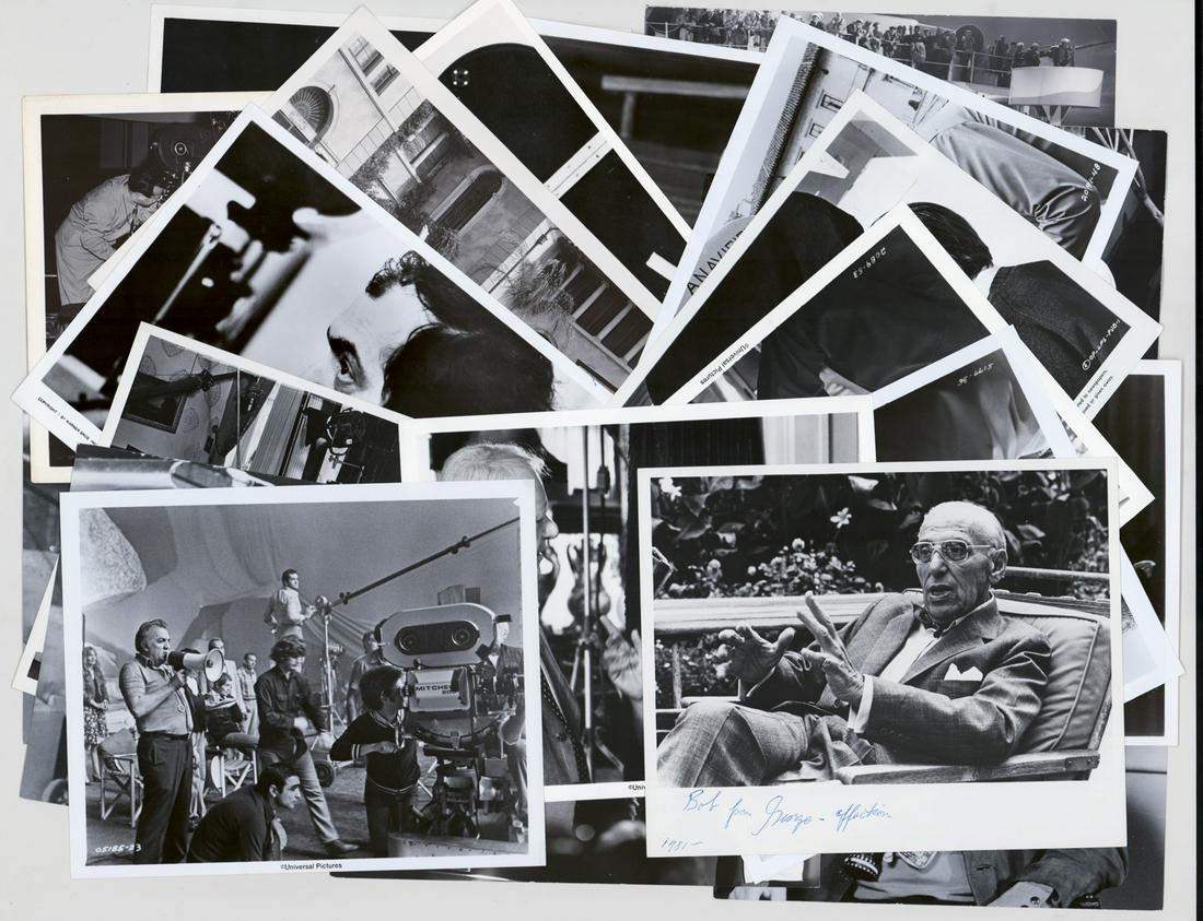 [Director's, Directing] Original Production: [Director's, Directing] original production photos (20). Includes Ferderico Fellini, Stanley Kubrick, Billy Wilder and more. They measure approximately 10-in. x 8-in. VG-EX/EX condition. Provenance: F