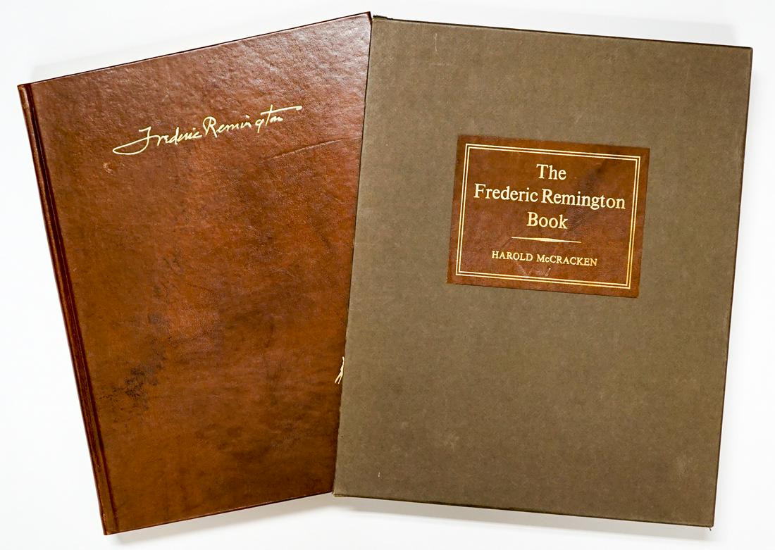 The Frederic Remington Book Signed and Numbered: The Frederic Remington Book by Harold McCracken. Stated First Edition, 1966, number 390/500. Excellent condition with slipcase. If lot is absent of a condition report a condition report may be request