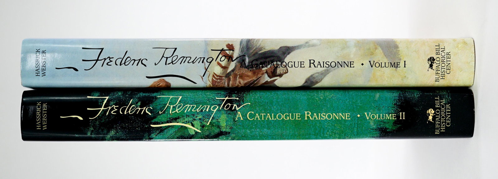 Frederick Remington Catalog Raisonne in 2 Volumes: Frederic Remington Catalog Raisonne in 2 volumes. Like-new condition with CD inside front cover. If lot is absent of a condition report a condition report may be requested via email. Buyer must view p