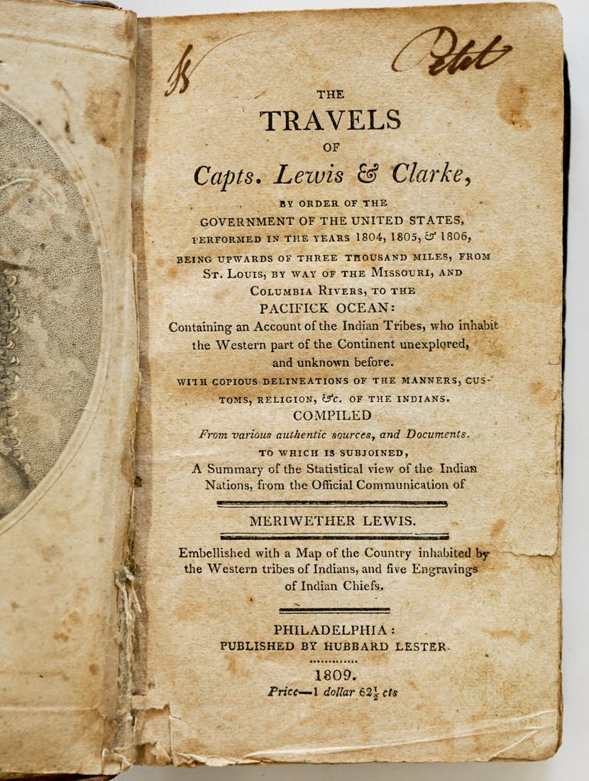 "Apocryphal" Lewis and Clark with Map, 1809 (1 of 11)