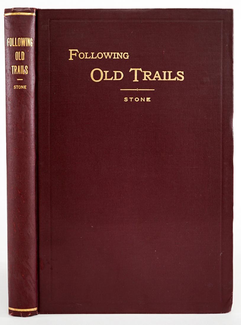 Following Old Trails by Stone 1913: Following Old Trails by Arthur L. Stone. 1913. Morton John Elrod, Missoula, Montana. 304 pp. Illustrated. Burgundy covers with gilt lettering. Bumped lower front corner. Measures 9.375 in. x 6.25 in. 
