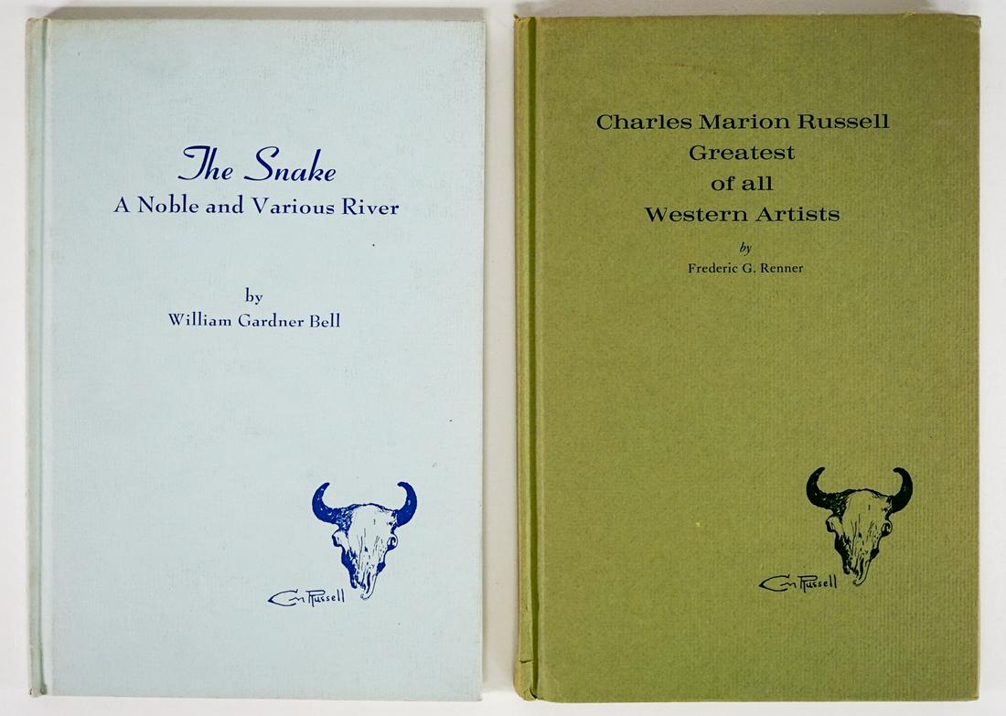 The Great Western Series (2) Signed: Two signed copies from the Great Western Series. Includes: 1) Series NO. 2; Charles Marion Russell Greatest of all Western Artists by Frederic G. Renner. 1968. Number '200' of 250 copies. 2) Series NO