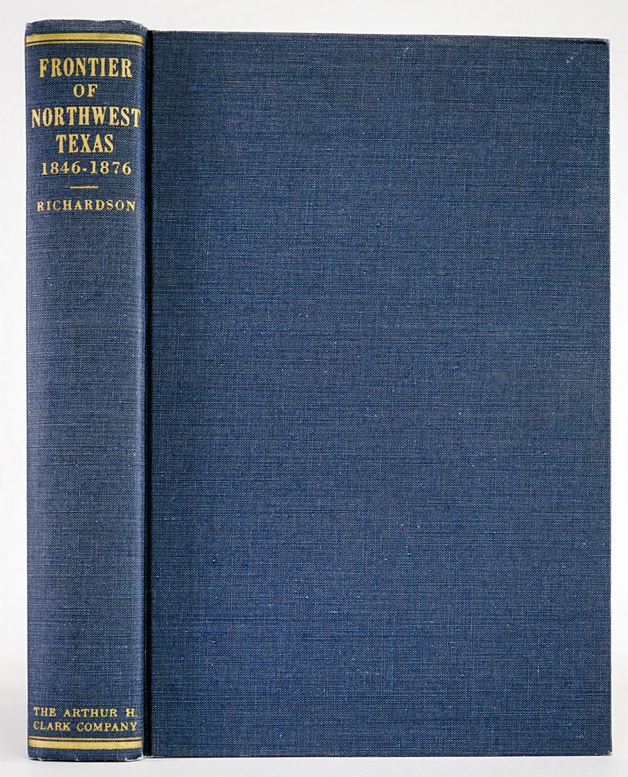 Frontier of Northwest Texas by Richardson 1963: Frontier of Northwest Texas1846-1876 by Rupert Norval Richardson. 1963. The Arthur H. Clark Co., Glendale, California. 1963. 332 pp. Illustrated. Blue cloth with gilt lettering. Measures 9.75 in. x 6.