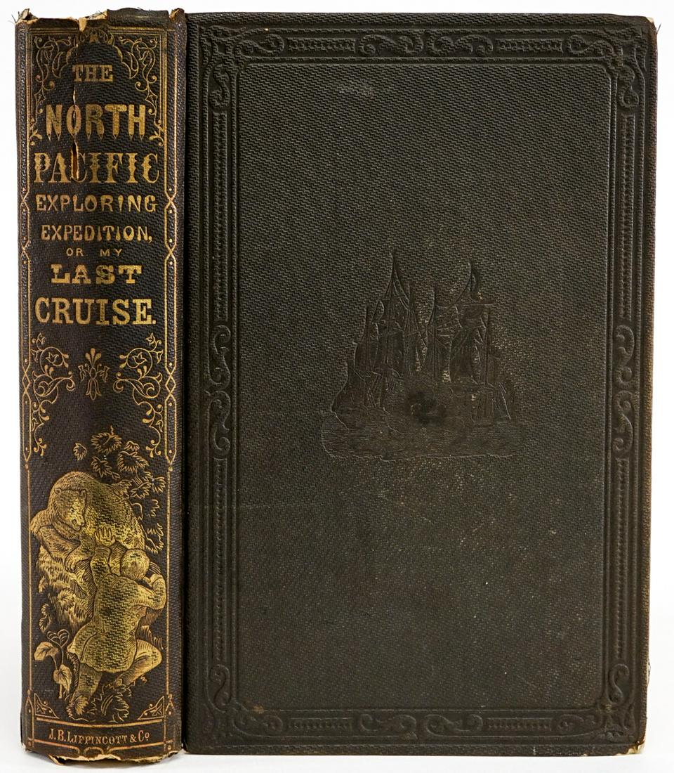 My Last Cruise 1857 Habersham: The North Pacific Surveying and Exploring Expedition; or, My Last Cruise by A. W. Habersham. 1857. J. B. Lippincott and Co., London. Illustrated. 507 pp. plus ads. Cloth covers with gilt lettering. Sp