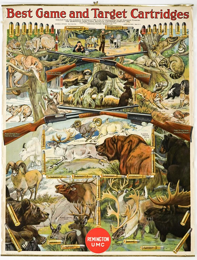 1919 Remington UMC Advertising Poster or Sign (1 of 4)