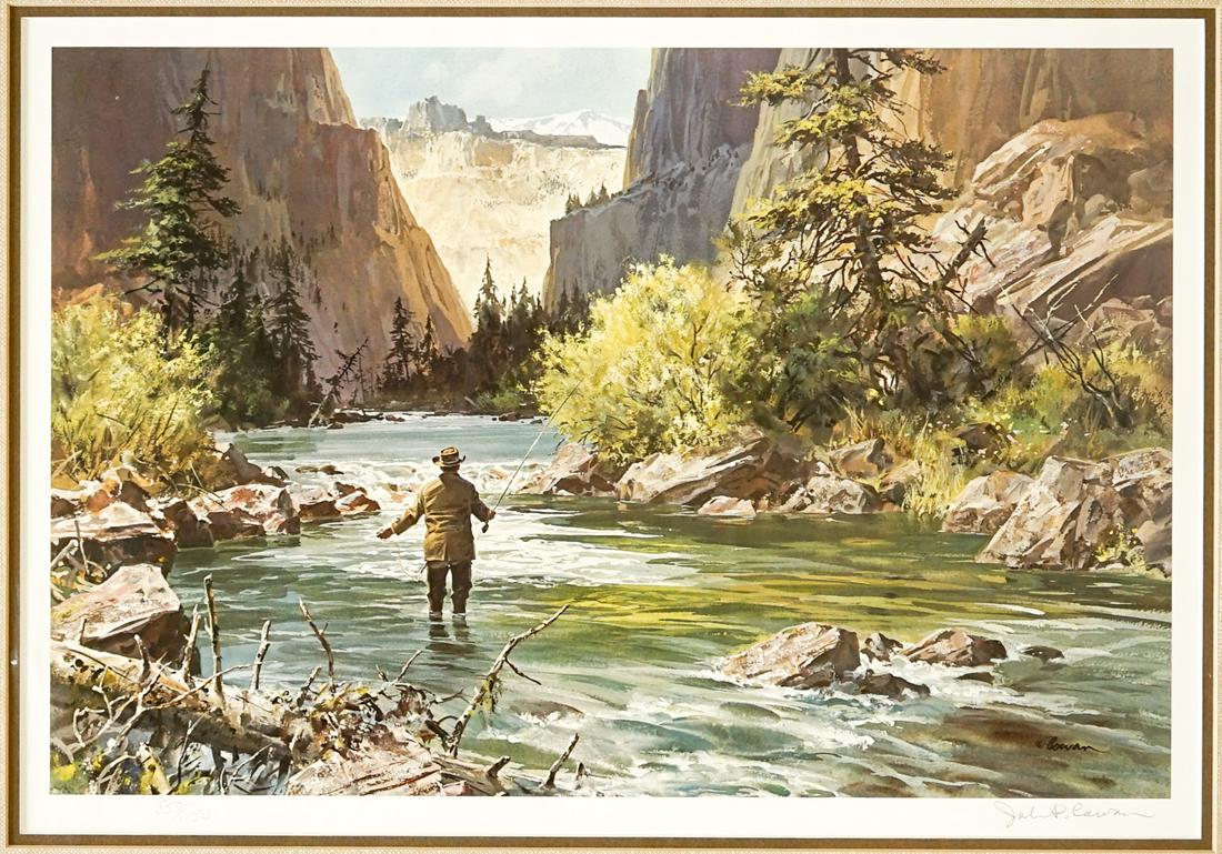 John Cowan Signed Trout Unlimited Print 857/1150 (1 of 5)