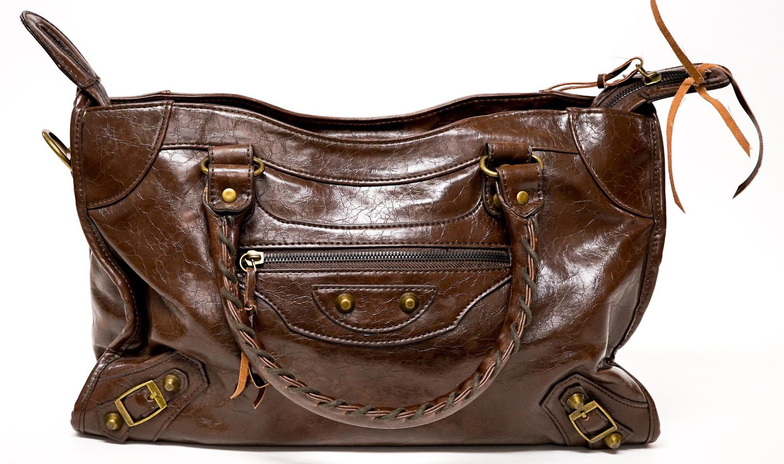 Margo St. James Balenciaga Paris Handbag: [Women's Movement, Prostitution] From the Margo St. James collection, Margo St. James' Balenciaga Paris vintage Handbag. Measures 15-in. x 9-in. Includes one of James' business cards. VG-EX/EX conditi