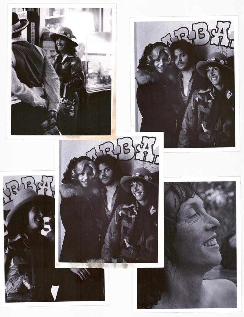 Margo St. James Vintage Photos by Poe Asher: [Women's Movement, Prostitution] From the Margo St. James collection, a group of (5) vintage photographs taken by Poe Asher measuring approximately 8-in. x 10-in. Condition varies. Provenance: Margo S