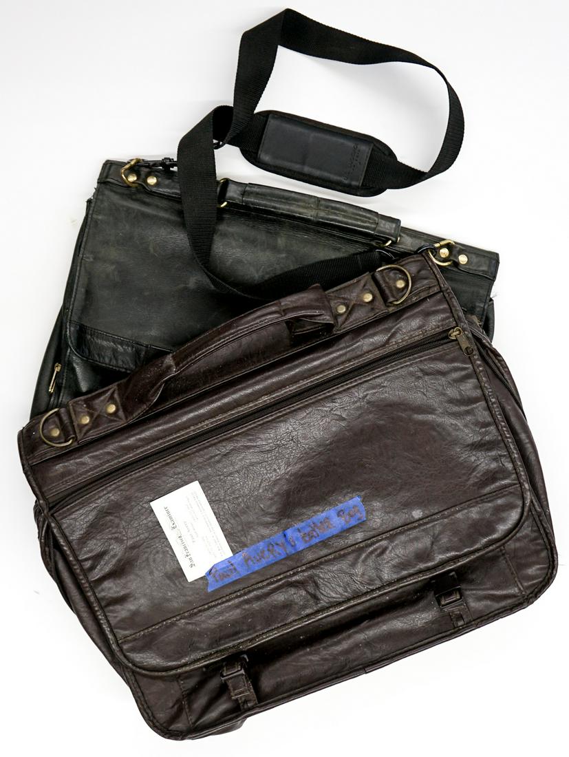 Margo St. James Briefcase (2): Two leather briefcases. Margo St. James' and husbands (Paul Avery). Measure approximately 14 in x 16 in.-17 in. Provenance: Margo St. James Collection. Margo St. James, Founded the organization C.O.Y.