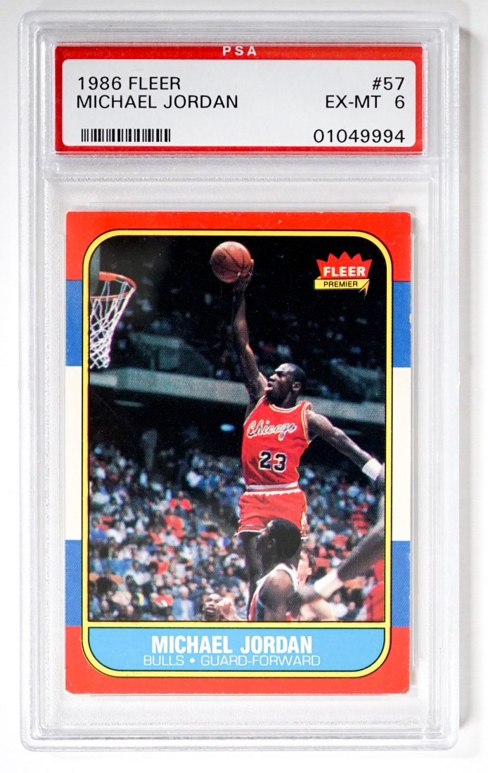 1986 Fleer Michael Jordan #57 PSA 6 (1 of 2)