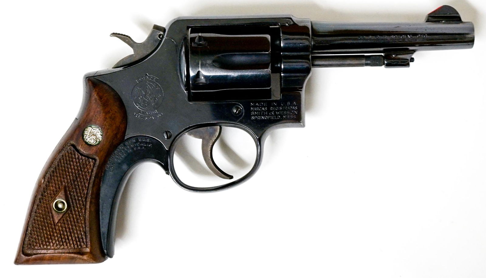Smith & Wesson .38 Special Revolver: Smith & Wesson .38 Special Revolver K-Frame Model 10-5, barrel length 3.25-in. Recently cleaned, overall in good to very good condition. Serial number C620054. A $40 transfer/processing fee to Take Ai