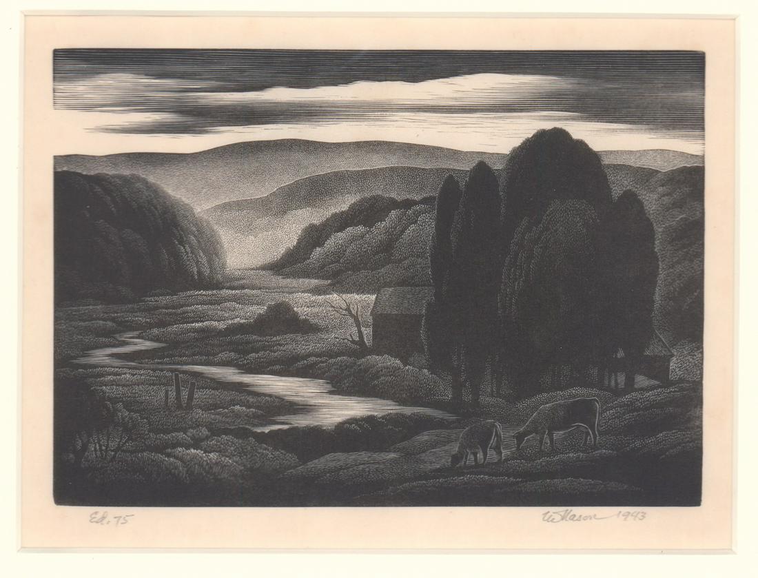 Thomas Nason Signed Wood Engraving (1 of 5)
