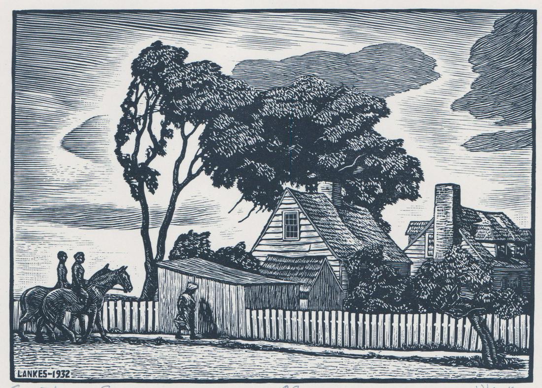 J.J. Lankes Signed Wood Engraving (1 of 8)