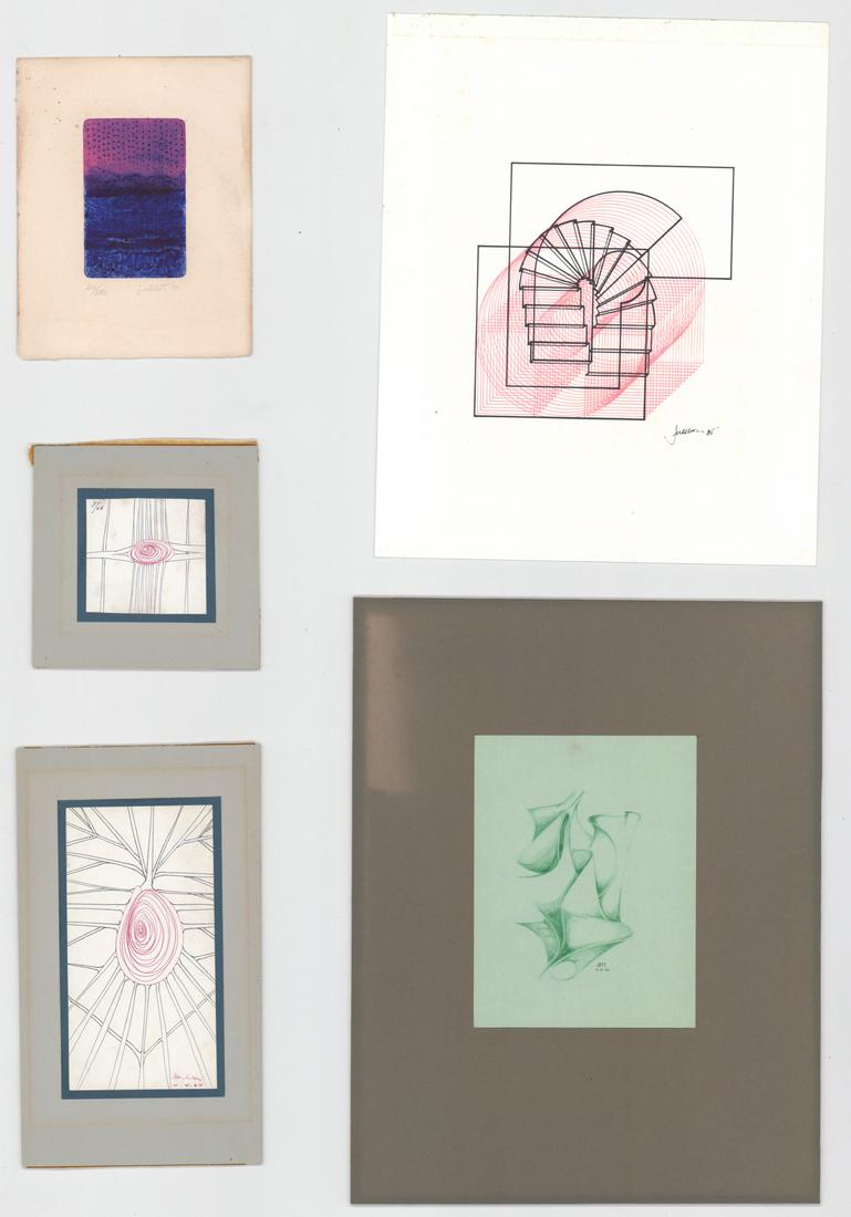 Five Small Mid-Century Drawings (1 of 16)