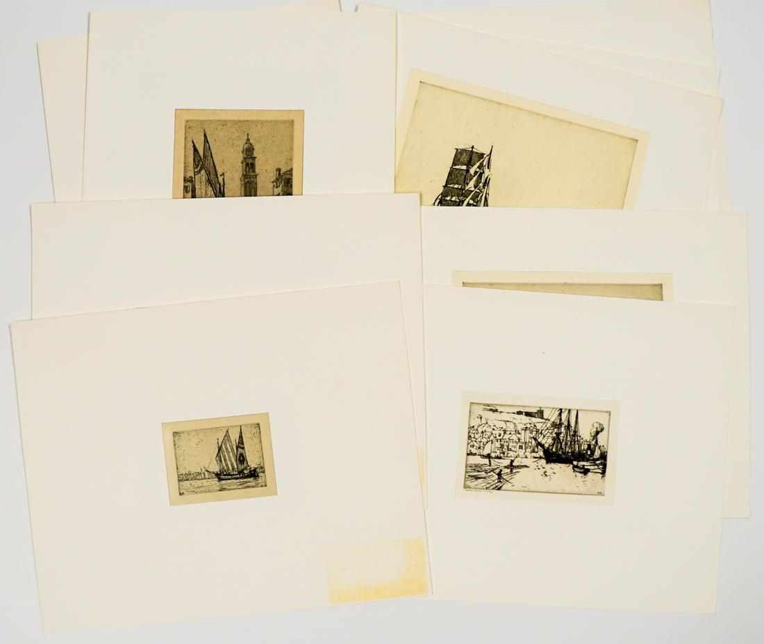 Nelson Dawson (10) Etchings [Seafaring] (1 of 4)