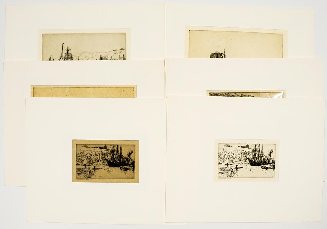 Nelson Dawson (6) Etchings (Seafaring) (1 of 9)