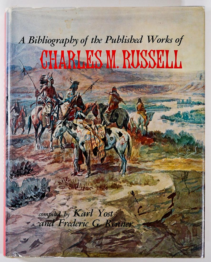 Bibliography Charles M. Russell 1971 2nd: A Bibliography of the Published Works of Charles M. Russell compiled by Karl Yost and Frederic G. Renner. 1971 second printing. University of Nebraska Press. 317 pp. Illustrated. Measures 11.25 in. x 