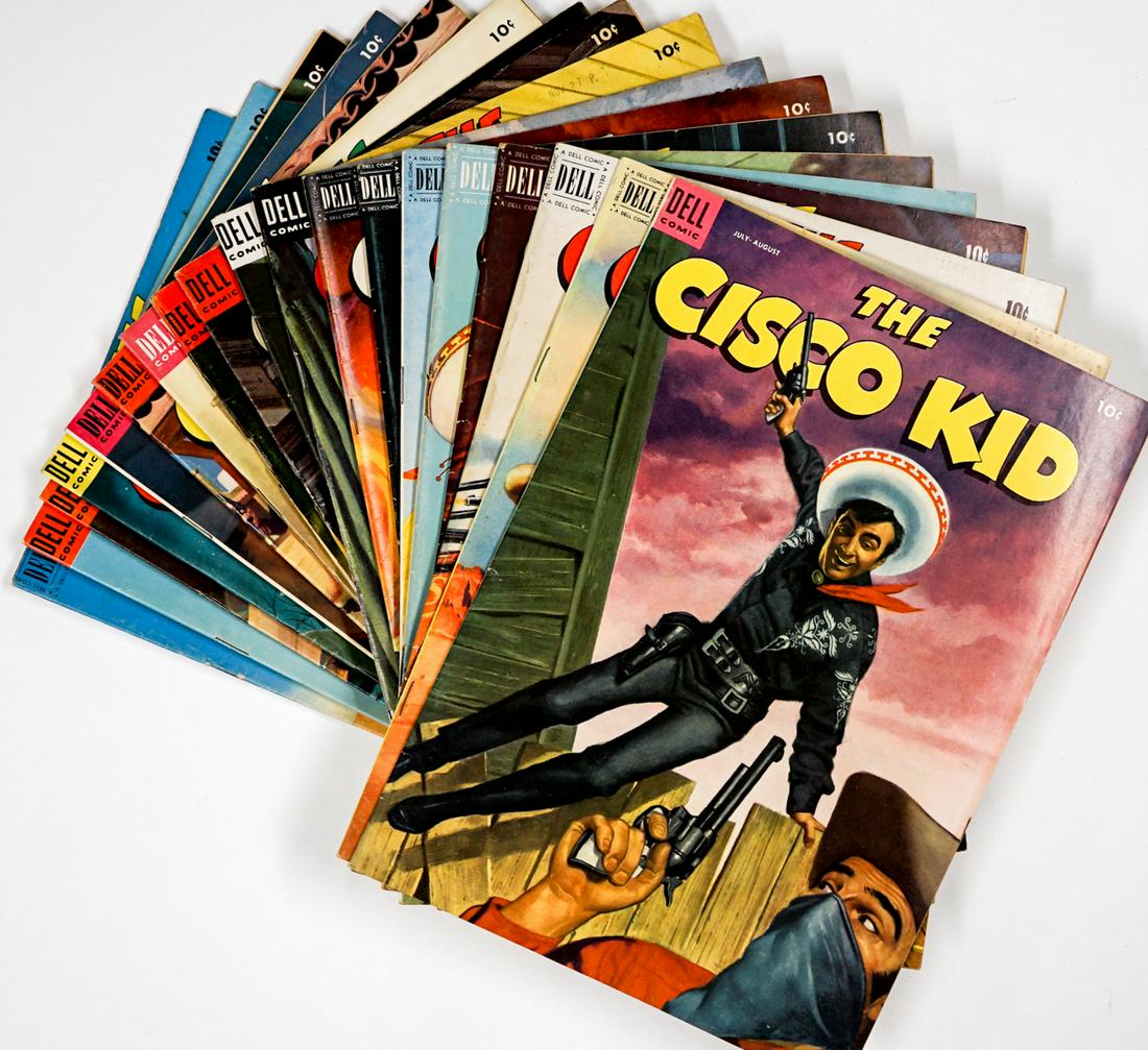 The Cisco Kid Dell Comics (19): The Cisco Kid vintage Dell comics (19). VG-EX/EX and EX condition. If lot is absent of a condition report one may be requested via email. Condition report is provided as an opinion only and is no guar