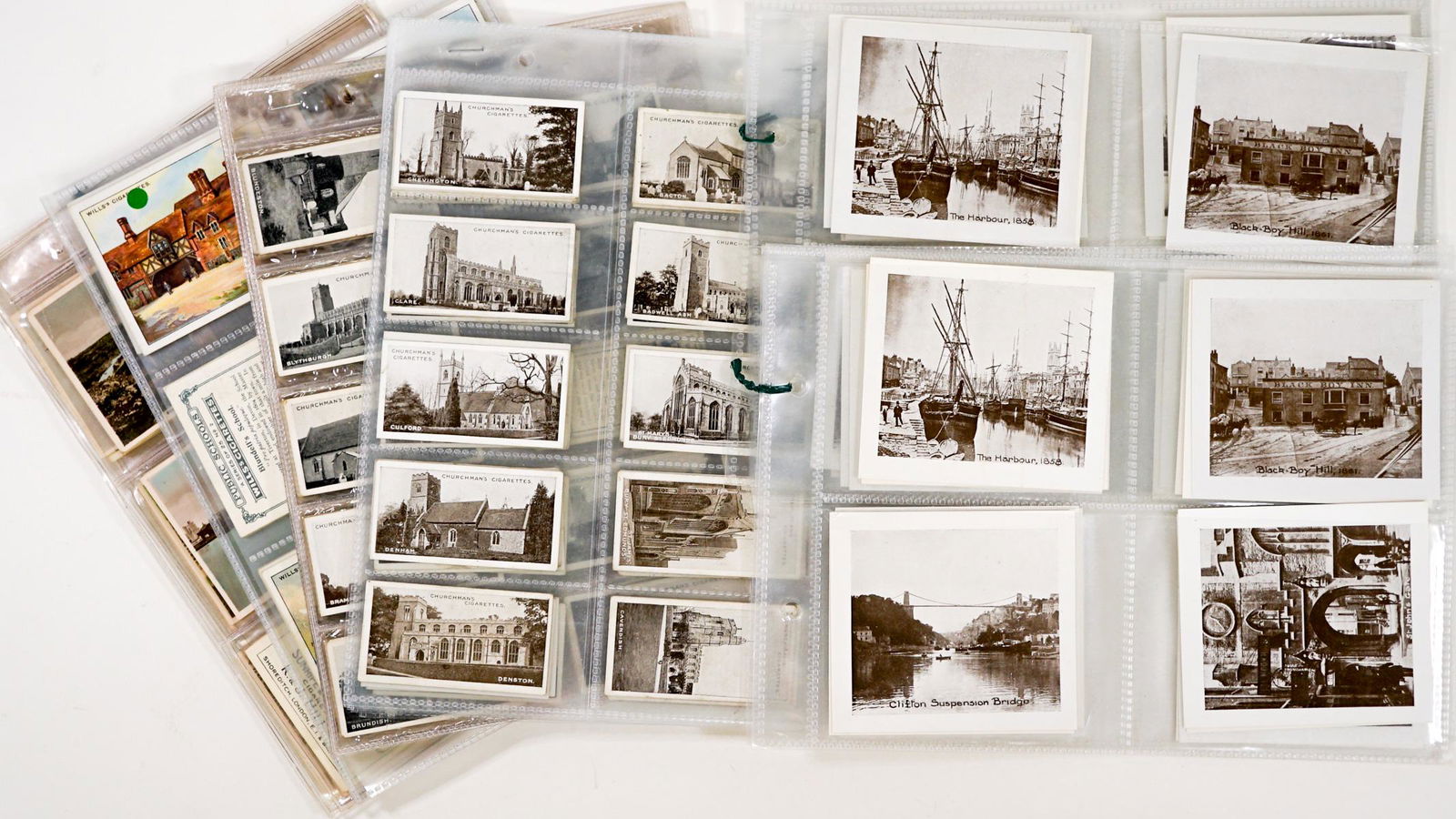 Tobacco Cards (6 Sets - 198 Cards) Architecture: Five complete sets of tobacco cards and one partial set. Architecture and Views. EX+ in protective sleeve. Includes: 1) Richard Benson Old Bristol Series two sets of series of 25. 2) Churchman East Su