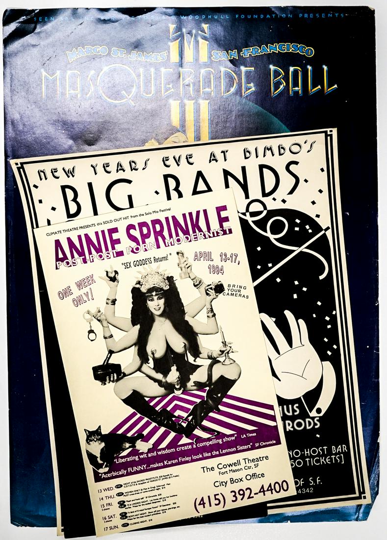 Margo St. James Posters (4): [Women's Movement, Prostitution] From the Margo St. James collection, four original posters measuring approximately 17-in. x 11-in. to 28-in. x 20-in. Condition varies. Provenance: The Estate of Margo