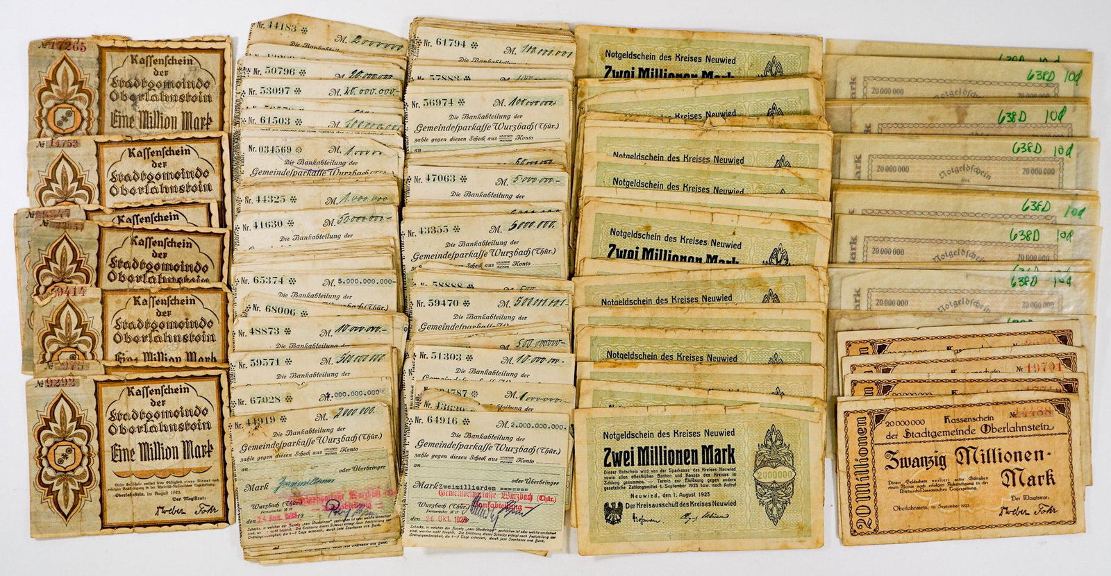Antique German Notgeld: Antique German Notgeld. If lot is absent of a condition report one may be requested via email. Condition report is provided as an opinion only and is no guarantee as grading can be subjective. Buyer m