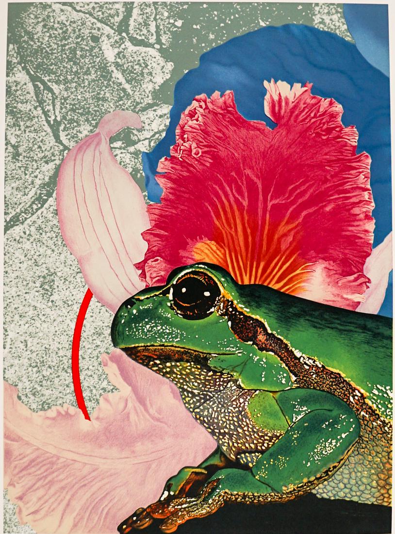 Michael Jay Knigin Lithograph [Frog]: Michael Jay Knigin (New York, Connecticut B. 1942) lithograph pencil signed and dated 'Knigin '80' lower right and titled 'Loyal to Me' and numbered '154/300' lower left. Measures 26.5 in. x 19.25 in.