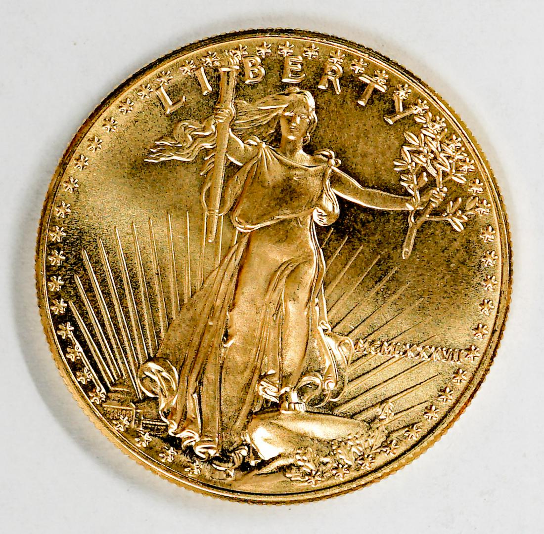 1987 Gold American Eagle 1 oz. U.S. Coin (1 of 2)