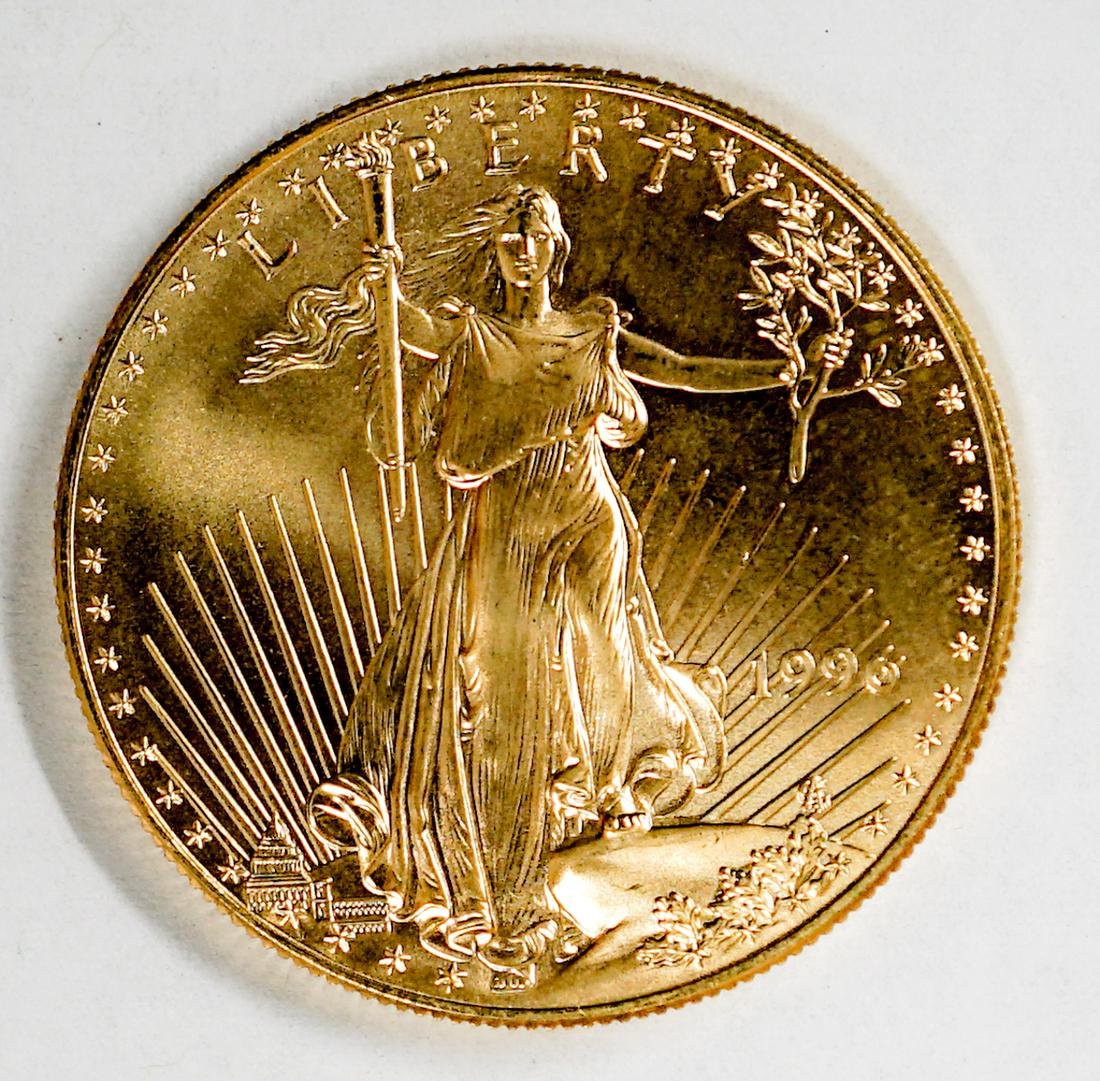 1996 Gold American Eagle 1 oz. U.S.. Coin (1 of 2)