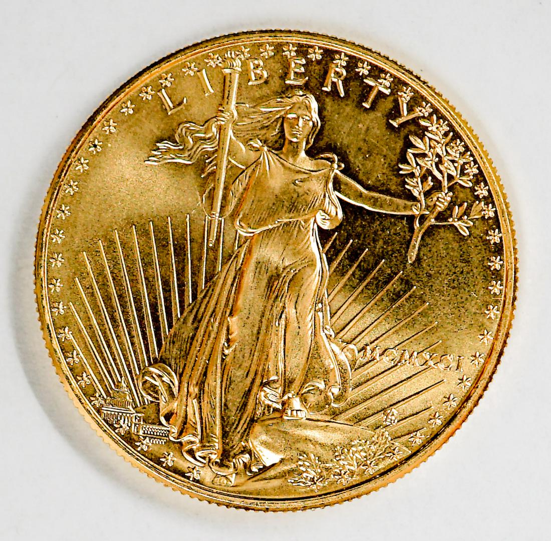 1991 Gold American Eagle 1 oz. Gold U.S. $50 Coin (1 of 2)
