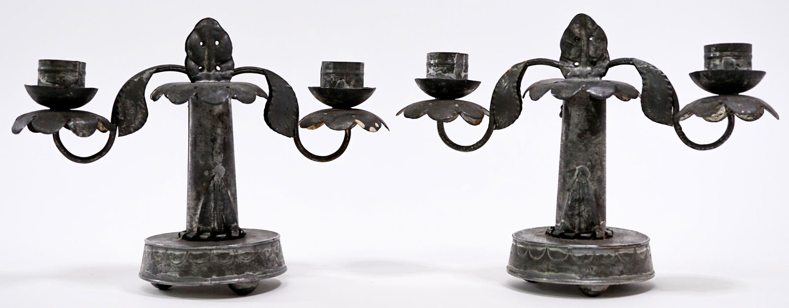 William Spratling Tin Pair Candlesticks (1 of 6)