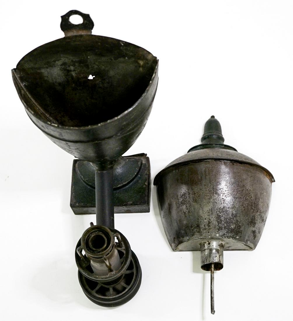 Miller and Son Early Antique Oil Wall Lamp (1 of 12)