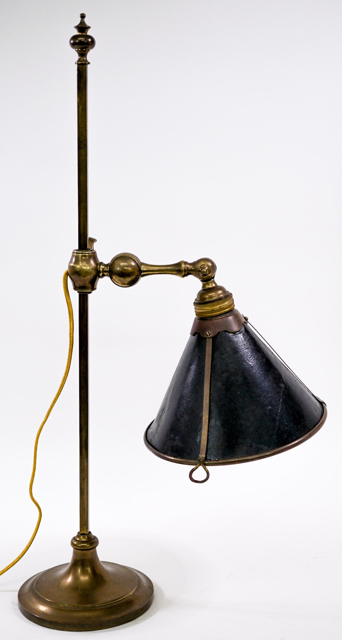 Vintage Brass Adjustable Desk Lamp (1 of 6)