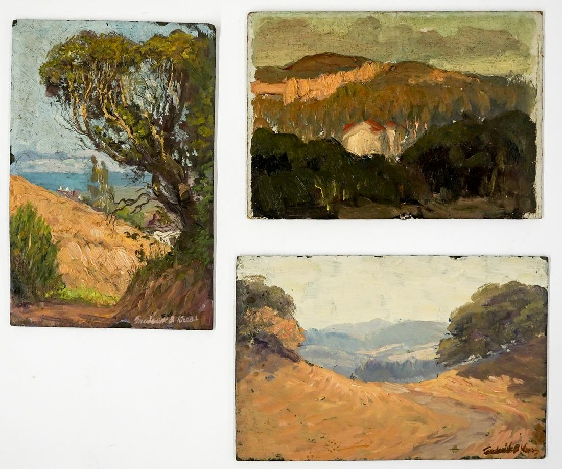 Frederick Kress (3) Small Oil on Board [Nature] (1 of 7)
