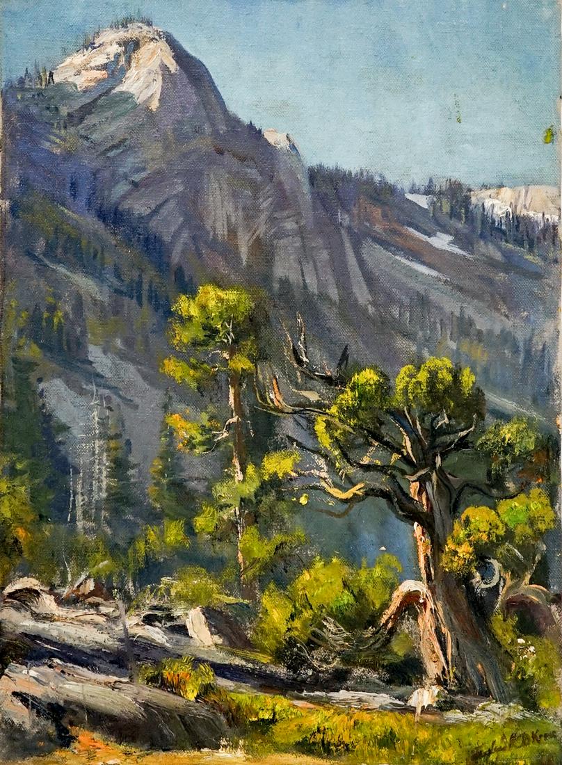 Frederick B. Kress Oil on Cloth [Indian Rock] (1 of 4)