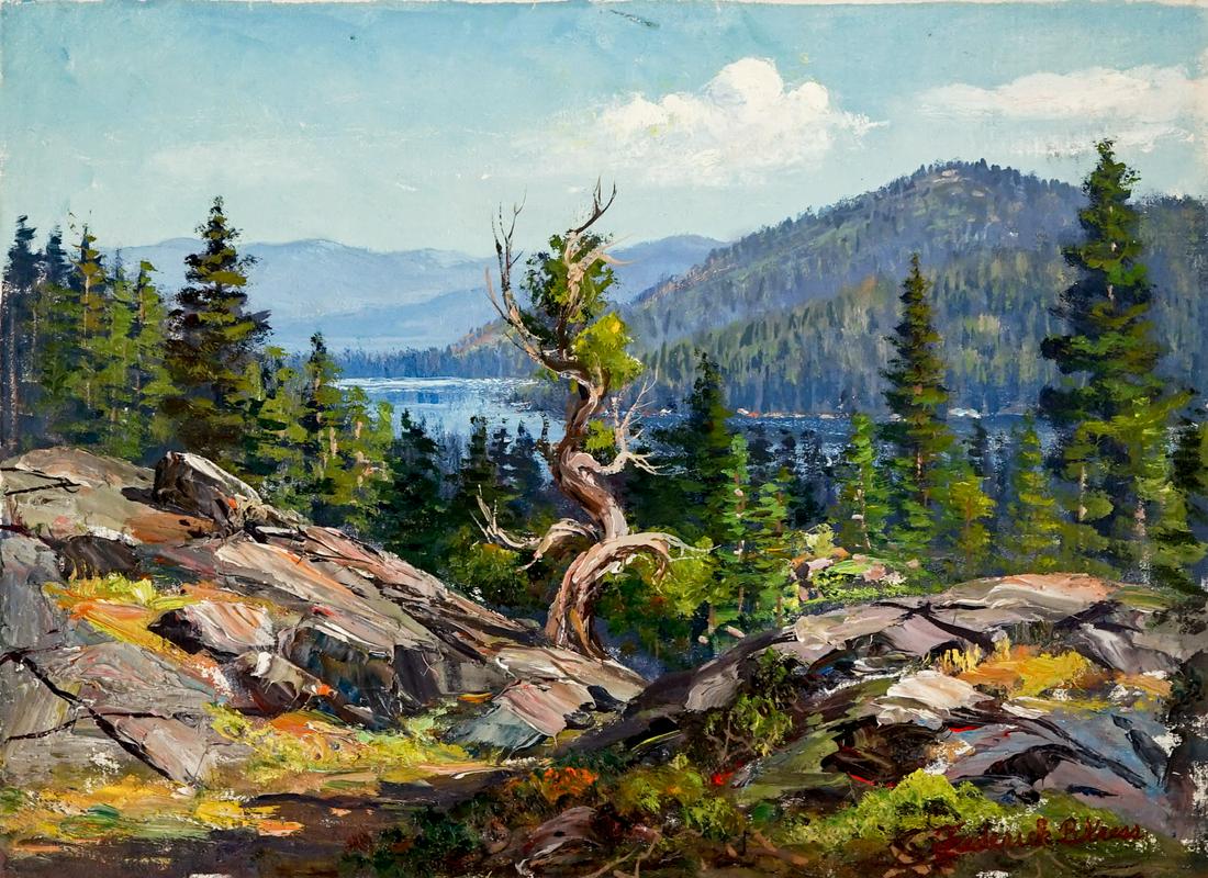 Frederick B. Kress Oil on Cloth [Fallen Leaf] (1 of 4)