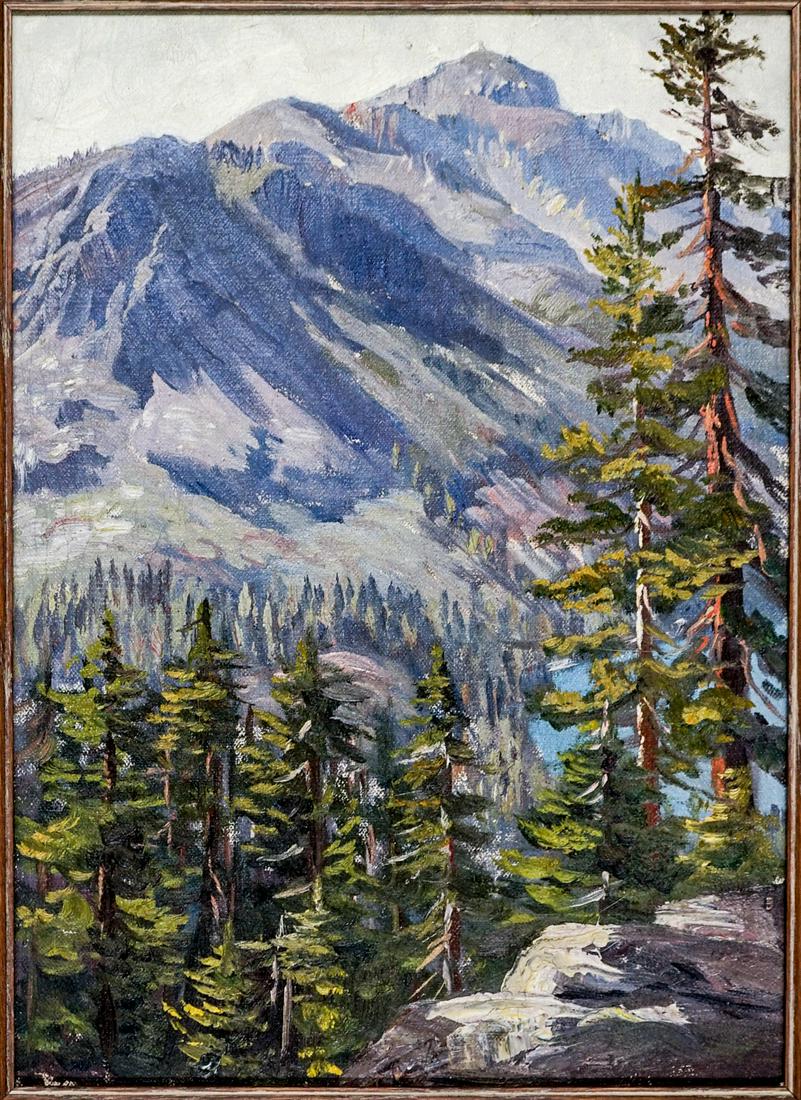 Frederick B. Kress Oil on Canvas [Sierras] (1 of 5)