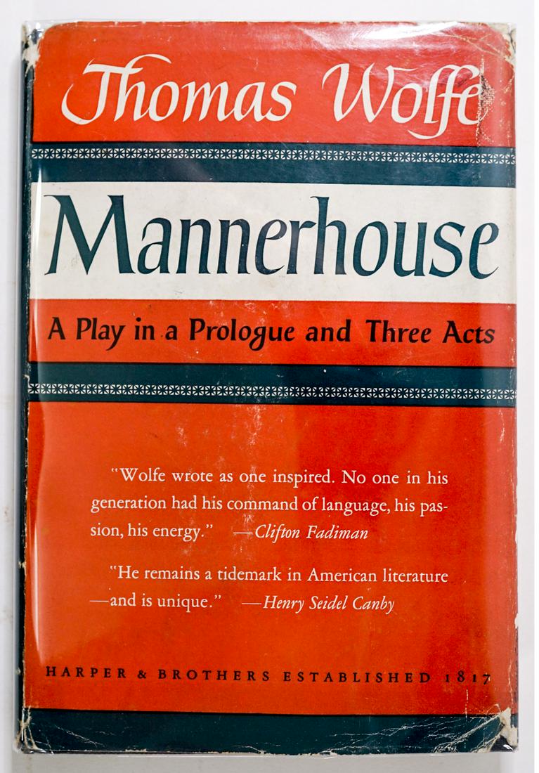 Mannerhouse by Thomas Wolfe 1948 1ST (1 of 8)