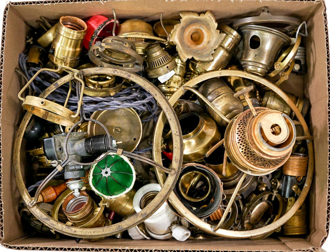 Vintage Oil and Electric Lamp Parts (1 of 2)