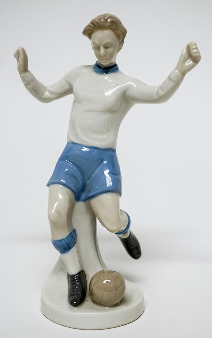 Porcelain Soccer Player Figurine (1 of 6)
