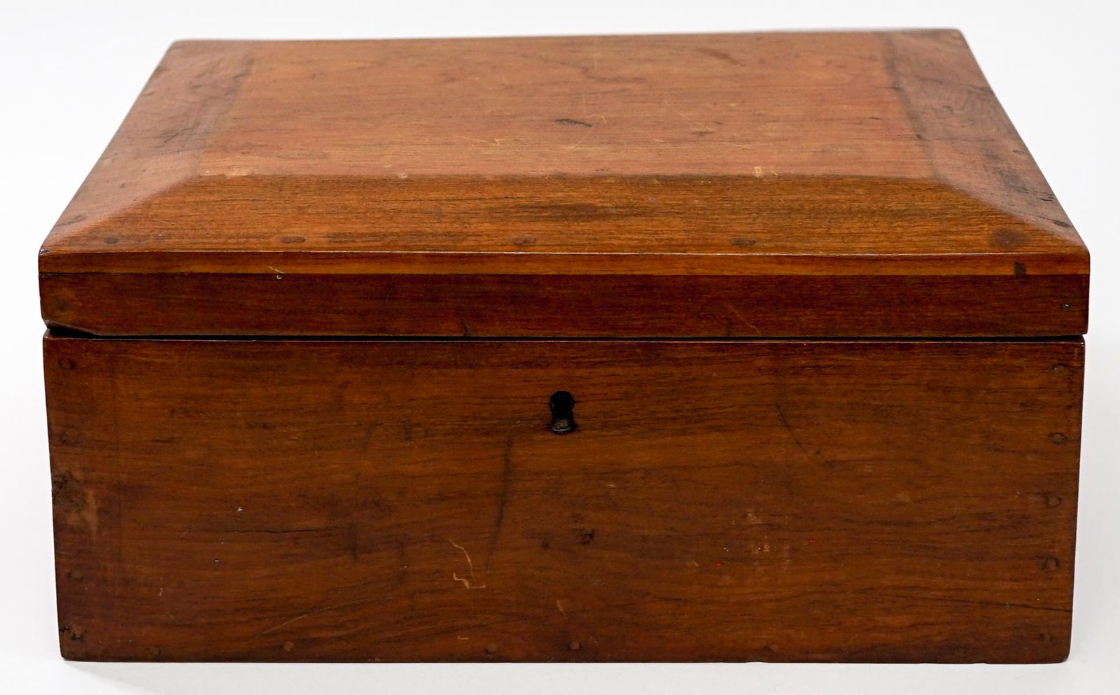 Antique Mahogany Hinged Box (1 of 5)