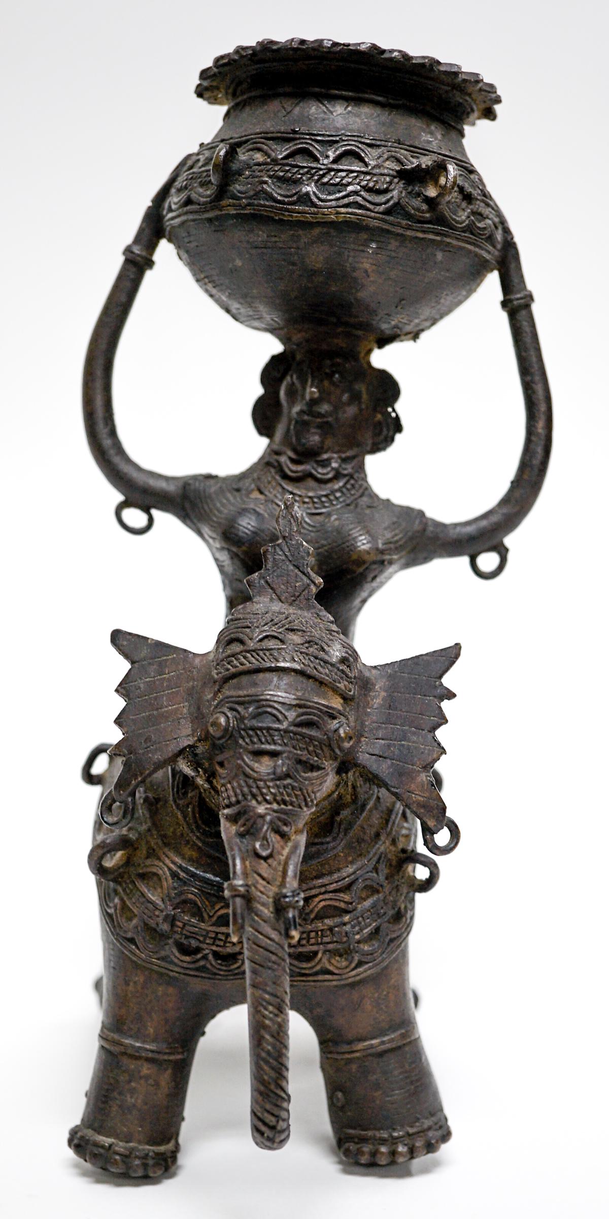 Antique Bronze Elephant Incense Burner (1 of 6)