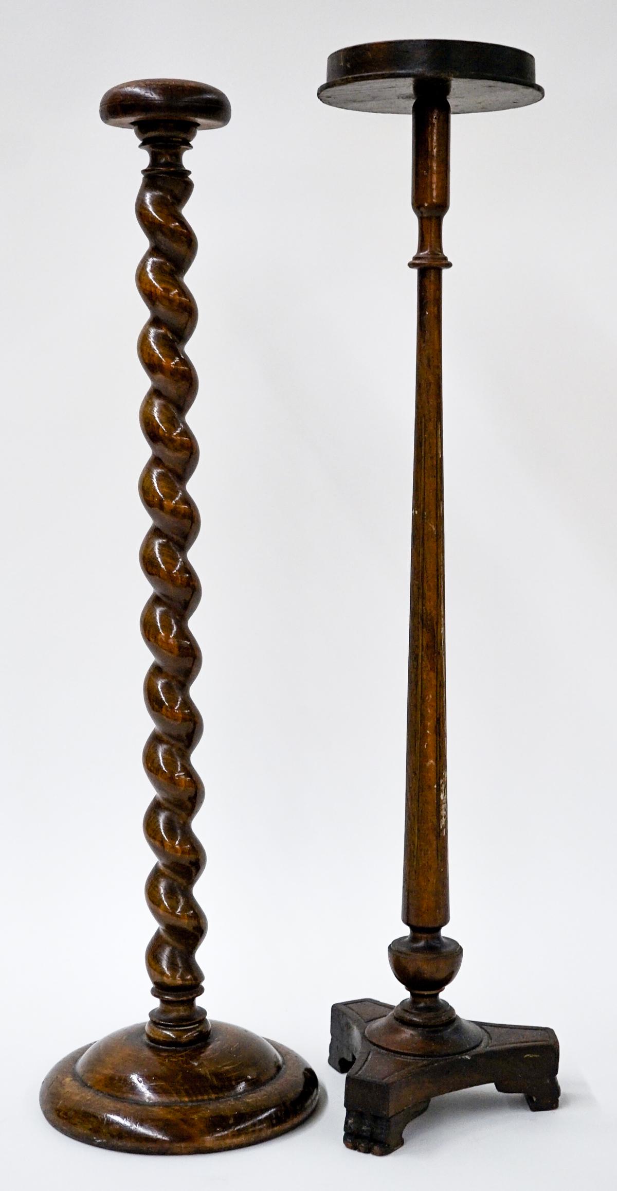 Vintage (2) Wood Hat Stands (1 of 7)