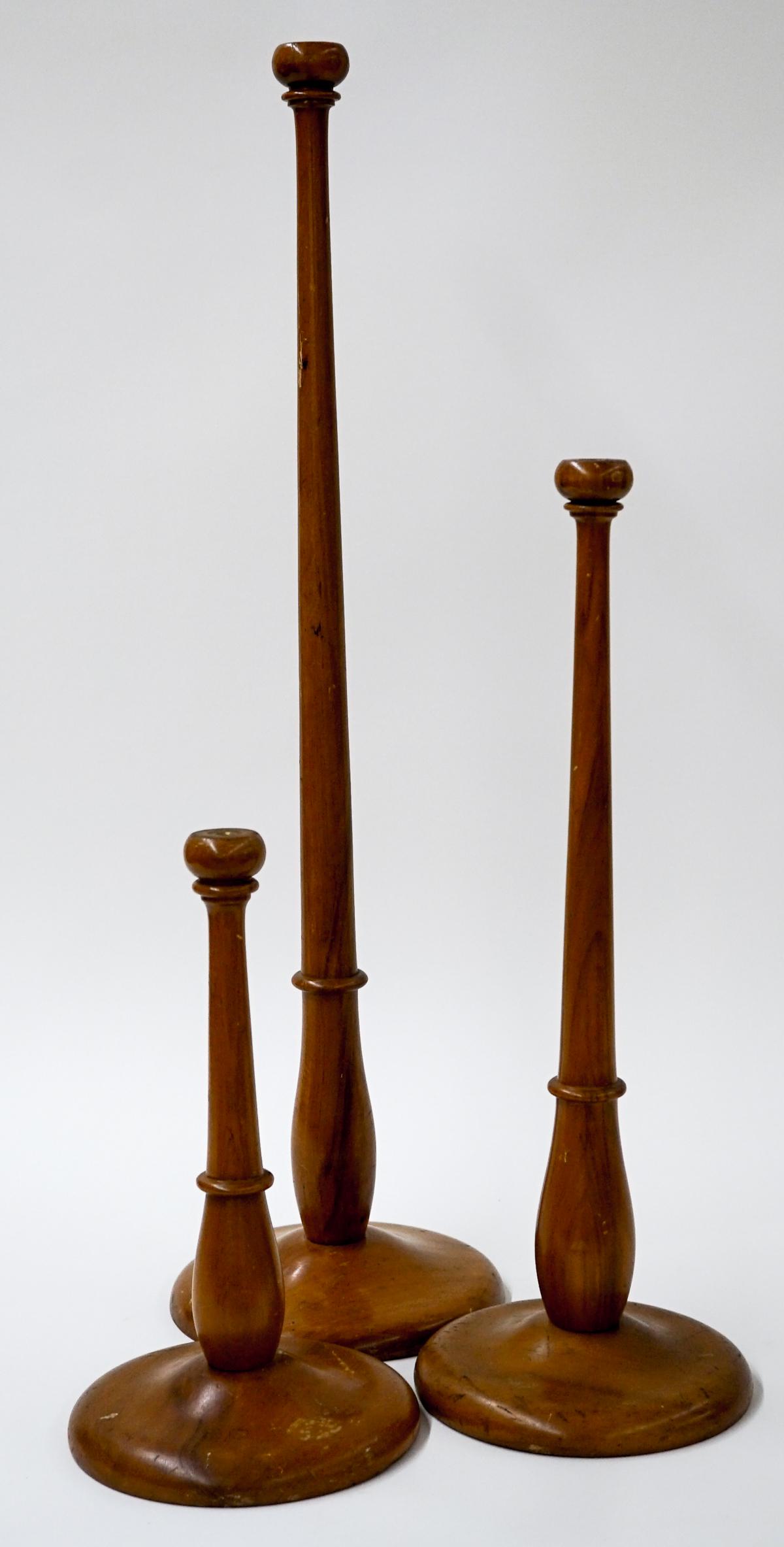 Vintage Trio of Country Store Wood Hat Stands (1 of 8)