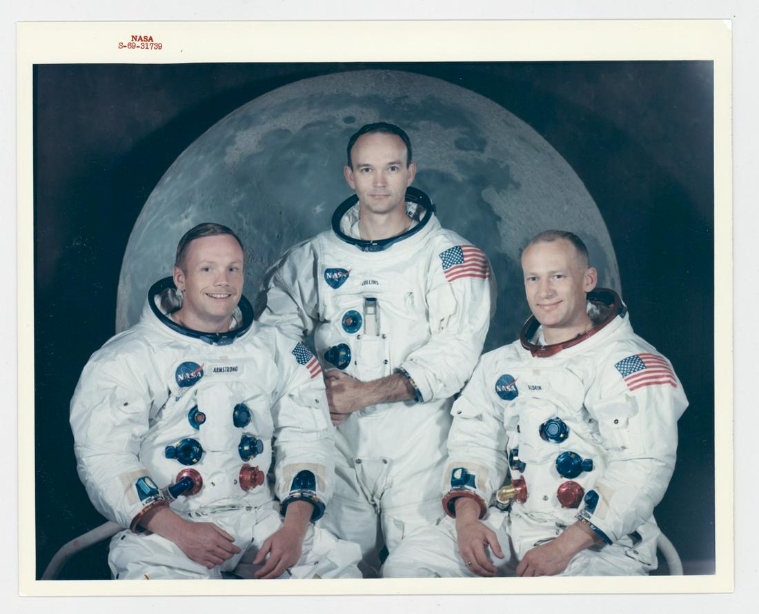 Apollo 11 Crew Red Letter A Kodak Paper Photograph (1 of 2)