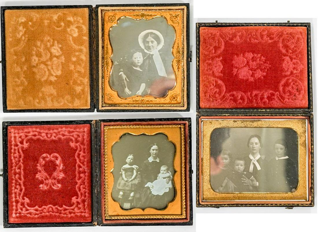 Quarter Plate, Two Sixth Plate Dags Mother & Child (1 of 3)