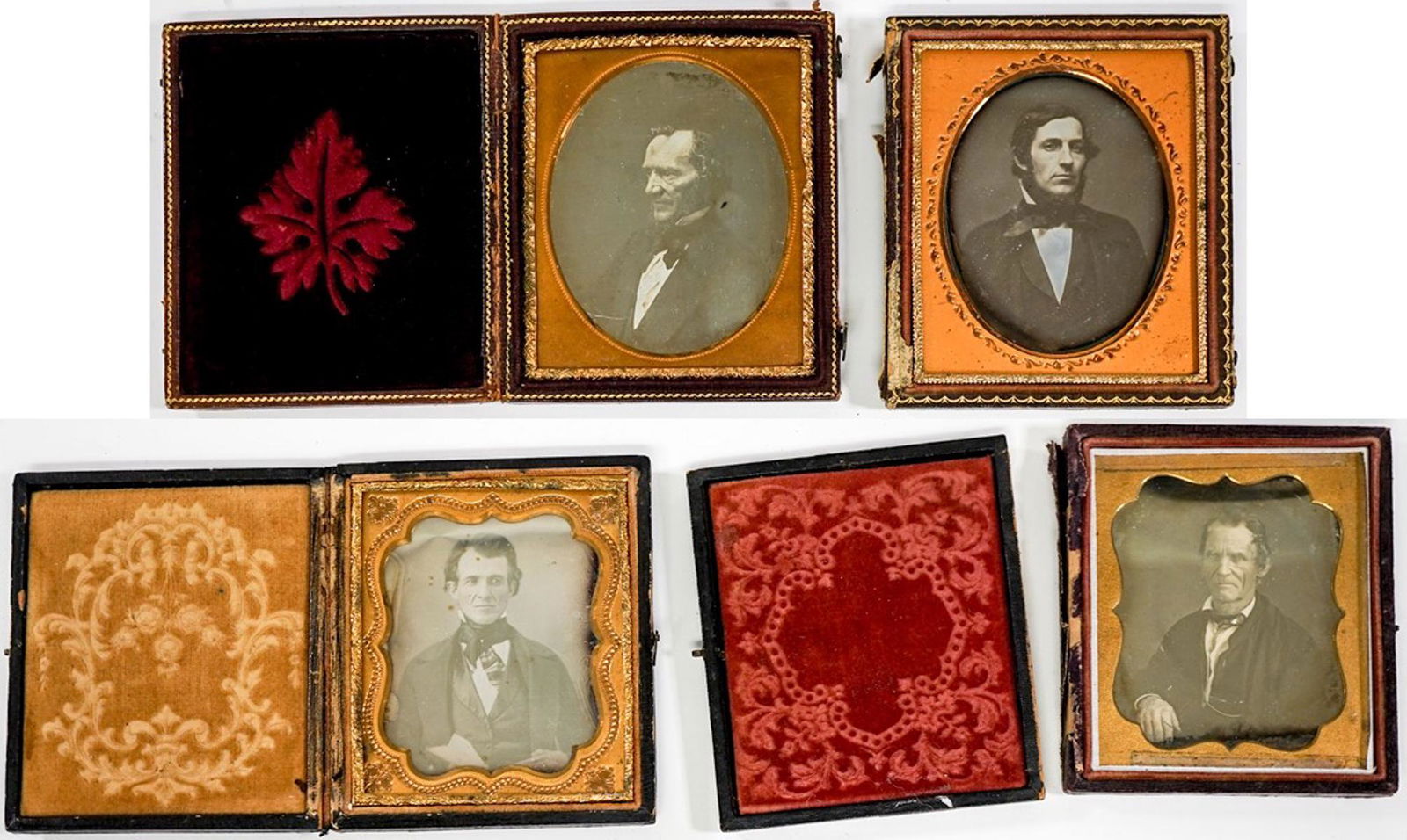 Four Sixth Plate Daguerreotypes Gentlemen (1 of 6)